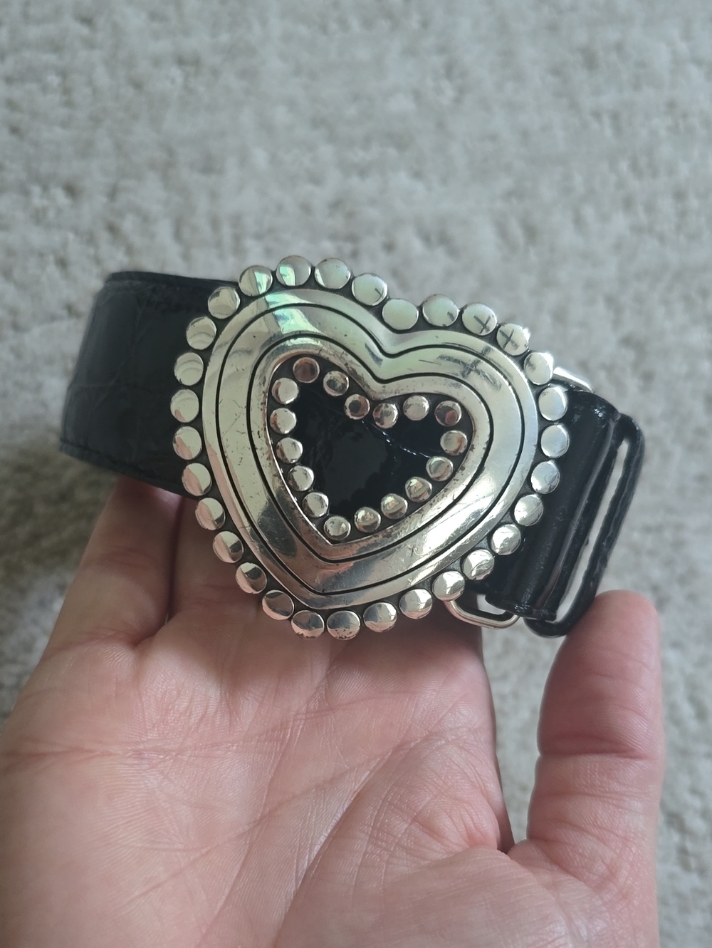 Brighton | Heart Buckle Leather Belt